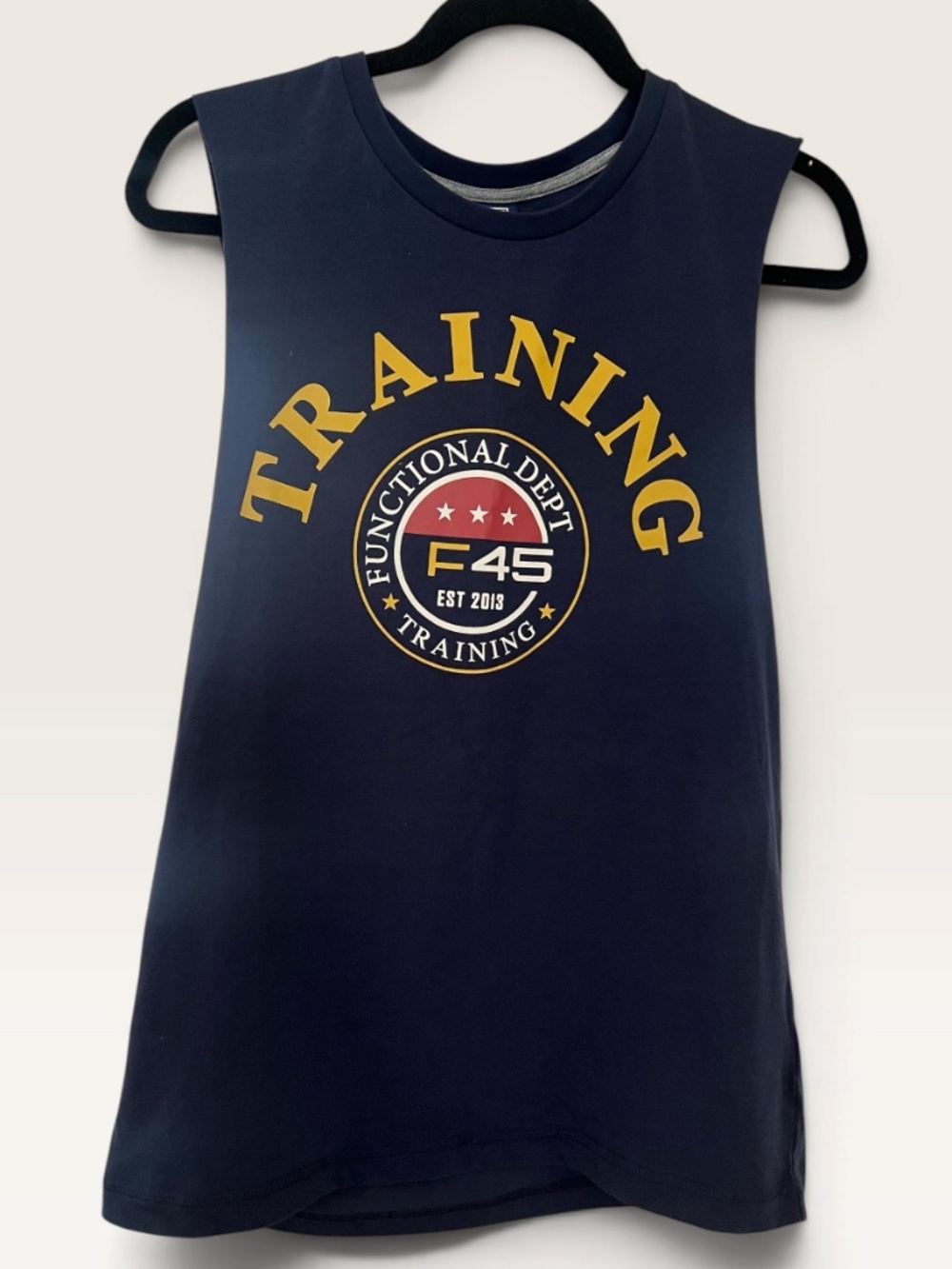 F45 Training Functional Dept Muscle Tank Navy (M)